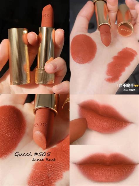 gucci lipstick janet rust|Gucci Rouge à Lèvres Satin.